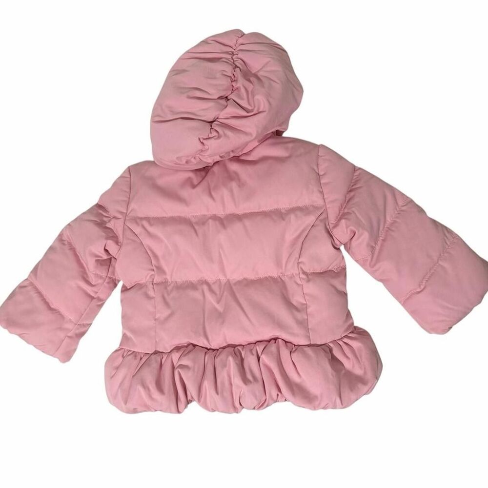 Ralph Lauren Baby Girls Pink Puffer Jacket with Hood - Picture 2 of 5